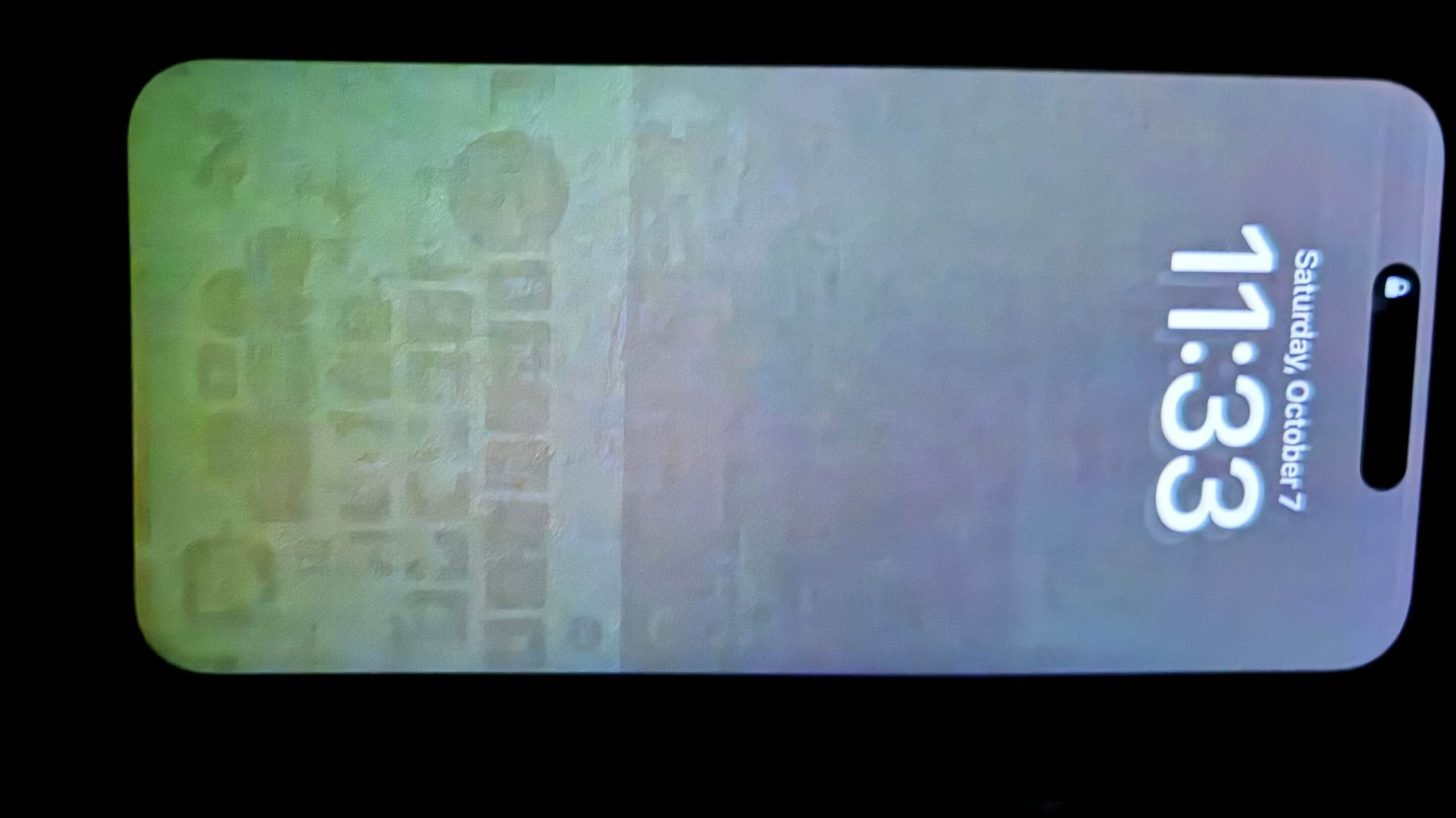 Display burn-in ghost image example